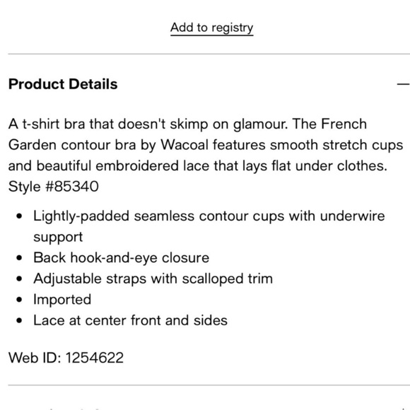 NWT Wacoal French Garden T-Shirt Bra size 34DD - Picture 15 of 15